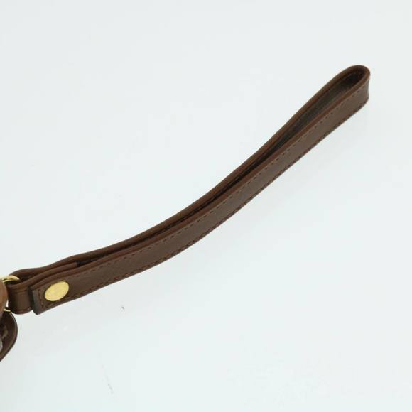 Burberrys Clutch Bag Leather Brown Auth 51663 - Picture 7 of 16